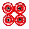 Alterskate Skateboard Cruiser Wheels 65mm 78a with Bearings (Translucent Red) view 1