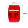 Alterskate Skateboard Cruiser Wheels 65mm 78a with Bearings (Translucent Red) view 3