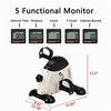 W002E Portable Home Use Hands and Feet Trainer Mini Exercise Bike White & Black view 3