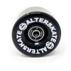 Alterskate Skateboard Cruiser Wheels 65mm 78a with Bearings (Black) view 2