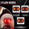MACHSWON LED Motorcycle Helmet Light,Bike Helmet Light, Motorcycle Helmet Brake Light/Bike Bicycle LED Safety Warning Helmet Lights for Night Riding, Chargeable Cable view 3