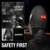 MACHSWON LED Motorcycle Helmet Light,Bike Helmet Light, Motorcycle Helmet Brake Light/Bike Bicycle LED Safety Warning Helmet Lights for Night Riding, Chargeable Cable view 4