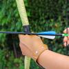 OBTOUTDOOR Archery 2 Finger Guard Left Hand for Women Adults Protector Gear Bow Hunting Accessories (Brown) view 4