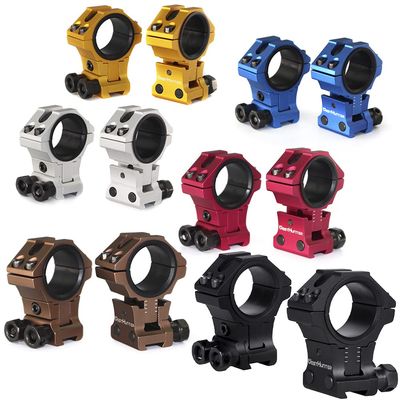 WestHunter Optics Adjustable Height Dovetail Scope Rings, 1 Inch 30 mm Precision Scope Mount | 6 Sets