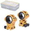 WestHunter Optics Adjustable Height Dovetail Scope Rings, 1 Inch 30 mm Precision Scope Mount | Gold view 1