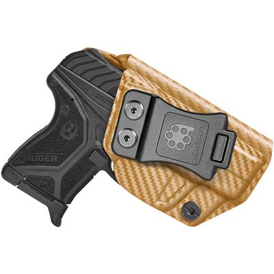 Amberide Ruger LCP2/LCPII IWB Holster,Kydex-Boltaron Inside Waistband Fit Ruger LCP2 & LCPII .380 Pistols,Secure Retention,Quick Draw,030 Adjustable Cant