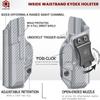 Amberide M&P M2.0 Compact IWB Holster, Kydex-Boltaron Inside Waistband Fit M&P M2.0 3.6/3.5 Compact 9mm/.40, Quick Draw, Secure Retention, 030 Cant view 4