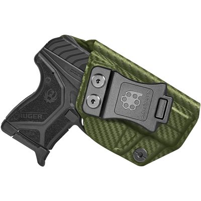 Amberide Ruger LCP2/LCPII IWB Holster,Kydex-Boltaron Inside Waistband Fit Ruger LCP2 & LCPII .380 Pistols,Secure Retention,Quick Draw,030 Adjustable Cant