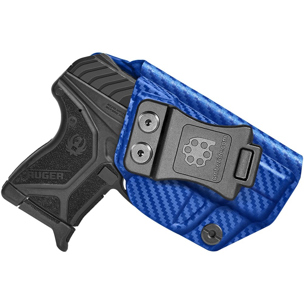 Amberide Ruger LCP2/LCPII IWB Holster,Kydex-Boltaron Inside Waistband Fit Ruger LCP2 & LCPII .380 Pistols,Secure Retention,Quick Draw,030 Adjustable Cant