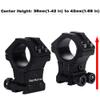 WestHunter Optics Adjustable Height Dovetail Scope Rings, 1 Inch 30 mm Precision Scope Mount | Silver view 3