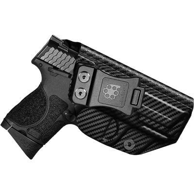 Amberide M&P M2.0 Compact IWB Holster, Kydex-Boltaron Inside Waistband Fit M&P M2.0 3.6/3.5 Compact 9mm/.40, Quick Draw, Secure Retention, 030 Cant