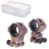 WestHunter Optics Adjustable Height Dovetail Scope Rings, 1 Inch 30 mm Precision Scope Mount | Brown view 1