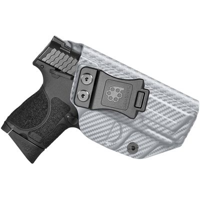 Amberide M&P M2.0 Compact IWB Holster, Kydex-Boltaron Inside Waistband Fit M&P M2.0 3.6/3.5 Compact 9mm/.40, Quick Draw, Secure Retention, 030 Cant