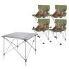 Camping Table Chairs Portable Folding Table Set, Outdoor Aluminum Alloy Can Lift Picnic Table, Portable Table with Carrying Bag (Color : Package 3) view 1