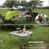 Camping Table Chairs Portable Folding Table Set, Outdoor Aluminum Alloy Can Lift Picnic Table, Portable Table with Carrying Bag (Color : Package 3) view 4