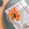 Cabilock 4pcs Transparent Trim Fruit Serving Plates Multi-purpose Jewelry Display Trays for Home Hotel and Restaurant Use Design for Organizing and Showcasing Jewelry and Fruits view 4