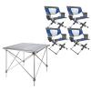 Camping Table Chairs Outdoor Folding Table Set, Portable Lift Courtyard Picnic Table, Ultra-Light and Durable Multifunctional Table (Color : Package 3) view 1