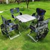 Camping Table Chairs Outdoor Folding Table Set, Portable Lift Courtyard Picnic Table, Ultra-Light and Durable Multifunctional Table (Color : Package 3) view 2
