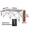 Camping Table Chairs Portable Folding Table Set, Outdoor Aluminum Alloy Can Lift Picnic Table, Portable Table with Carrying Bag (Color : Package 6) view 3