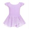 Arshiner Girls Ruffle Sleeve Ballet Dance Dress Crisscross Back Tutu Skirted Leotard view 2