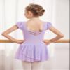 Arshiner Girls Ruffle Sleeve Ballet Dance Dress Crisscross Back Tutu Skirted Leotard view 3
