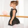 Arshiner Girls Ruffle Sleeve Ballet Dance Dress Crisscross Back Tutu Skirted Leotard view 4