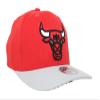 Mitchell & Ness Chicago Bulls Spot Lights Redline Snapback Adjustable Cap, Red/Grey, One Size view 3