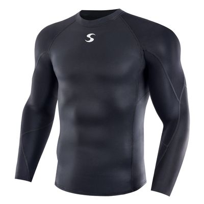 Synergy Men's Sequent Neoprene Multisport Full Sleeve Top (Black, X-Small)