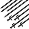 XYXXBB Heavy Duty Camping Stakes 12-Inch Tent Stakes, Forged Steel Tent Pegs Unbreakable and Inflexible, Available in Rocky Place Dessert Snowfield and Grassland (Black) (Color : 12in-10parks) view 2