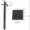 XYXXBB Heavy Duty Camping Stakes 12-Inch Tent Stakes, Forged Steel Tent Pegs Unbreakable and Inflexible, Available in Rocky Place Dessert Snowfield and Grassland (Black) (Color : 12in-10parks) view 3