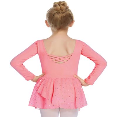 Arshiner Kids Girls Classic Long Sleeve Leotard Dance Ballet Dress