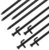 XYXXBB Heavy Duty Camping Stakes 12-Inch Tent Stakes, Forged Steel Tent Pegs Unbreakable and Inflexible, Available in Rocky Place Dessert Snowfield and Grassland (Black) (Color : 8-Pack(8-inch)) view 1