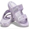 Crocs Unisex-Adult Classic Tie Dye Two-Strap Sandals, Lavender/Multi, 11 Men/13 Women view 1