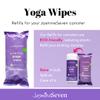 Yoga Mat Wipes for Mat and Body - REFILLs (ECO with less plastic)- CASE of 6 - Natural Lavender and Tea Tree - by Jasmine Seven view 2