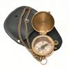 Personalize Engraved Brass Nautical Compass, Quote to My Son Gift for Graduation Confirmation Communion Loved One Gift, Direction Compass Hiking with Leather Pouch Case view 2