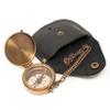 Personalize Engraved Brass Nautical Compass, Quote to My Son Gift for Graduation Confirmation Communion Loved One Gift, Direction Compass Hiking with Leather Pouch Case view 3