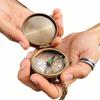 Personalize Engraved Brass Nautical Compass, Quote to My Son Gift for Graduation Confirmation Communion Loved One Gift, Direction Compass Hiking with Leather Pouch Case view 4