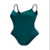 Dance Elite Camisole Leotard For Women - Lana - Womens Dance Leotard With High Leg And V-Neck (Green, Adult XL) view 1