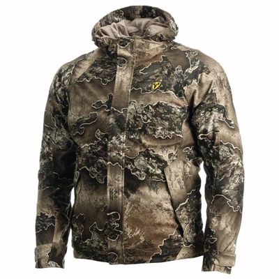 SCENTBLOCKER Drencher Waterproof Insulated 3-in-1 Camo Hunting Jacket for Men (RT Excape, Medium)
