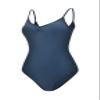 Dance Elite Camisole Leotard For Women - Lana - Womens Dance Leotard With High Leg And V-Neck (Blue, Adult XL) view 1