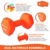 GYMENIST Pair of Dumbbells Set of 2 Soft Non Slip Grip Dumbbells Pair Covered with Neoprene (12 LB) (G306-12) view 2