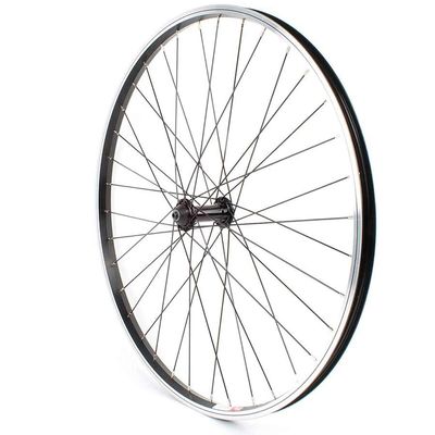 Sta-Tru ST1 Steel Bicycle Wheel - Front, 26 inch (559) - QR, 9mm x 100 - Silver - F559TR21QRS