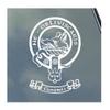 KLO Graphics Campbell Scottish Clan Vinyl Sticker Decal Tartan with Banner Option Family, White With Banner, 4 34 x 6 34 view 1