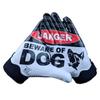 Battle Sports Beware of Dog, Black Wide Receiver Football Gloves, Ultra Stick Adult & Youth Gloves - Adult Medium, Black view 1