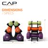 CAP 20 LB Set of Neoprene Dumbbells with Rack | 2, 3, 5 LB pairs view 4