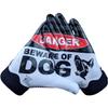 Battle Sports Beware of Dog, Black Wide Receiver Football Gloves, Ultra Stick Adult & Youth Gloves - Adult X-Large, Black view 1