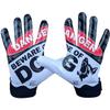 Battle Sports Beware of Dog, Black Wide Receiver Football Gloves, Ultra Stick Adult & Youth Gloves - Adult X-Large, Black view 2