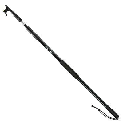 SANLIKE Boat Hooks for Docking 12FT Heavy Duty Telescoping Extension Pole Hook with Luminous Bead, Lightweight Floating, Non-Slip Rubber Handle, Durable & Rust-Resistant, 3-Section