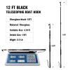 SANLIKE Boat Hooks for Docking 12FT Heavy Duty Telescoping Extension Pole Hook with Luminous Bead, Lightweight Floating, Non-Slip Rubber Handle, Durable & Rust-Resistant, 3-Section view 3