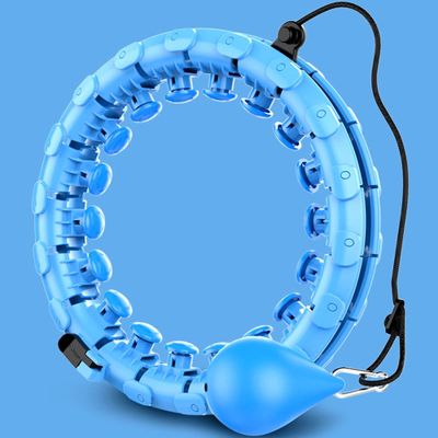 Fitness Hula Hoop, Magnetic Field Therapy Abdominal Massage 360 Degrees can be Adjusted Without Falling Off The Fitness Ring, Aggravating Exercise Special Female Thin Waist Belly/Blue/M